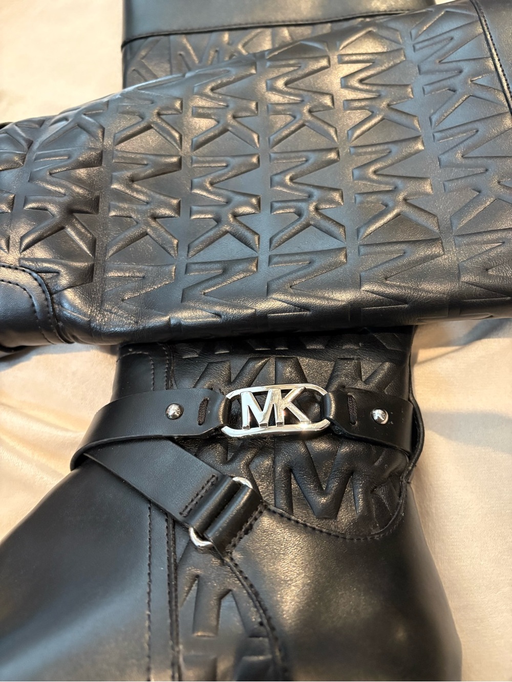 Michael Kors Kincaid Embossed Riding Boot - Picture 3 of 6